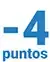 pérdida de 4 puntos