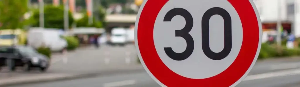 Nuevos límites de velocidad en ciudad